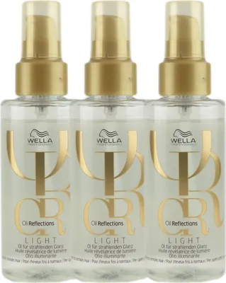 Produktbild von Wella Oil Reflections Light Oil 3 x 100 ml Haarpflegeöl Set