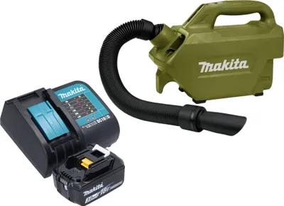 Produktbild von Makita DCL 184 SFO Akku Staubsauger 18 V 54 mbar 0,5 l Olive Outdoor Adventure Serie + 1x Akku 3,0 Ah + Ladegerät