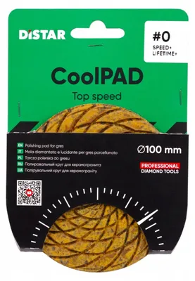Produktbild von Distar CoolPAD Polierpad für Keramik Stein 100 mm