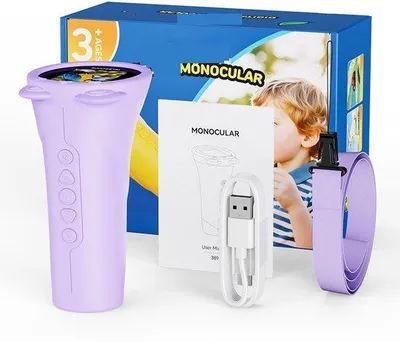 Image de Appareil photo numérique pour enfants - Zoom 10x - Écran tactile 2 pouces - Photo et vidéo 2 Mpx - Carte SD de 32 Go incluse - Portée de 1 000 m