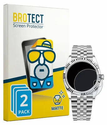Produktbild von 2x BROTECT Schutzfolie für Rolex Datejust 36 Displayschutz Displayschutzfolie Folie Matt Entspiegelungsfolie