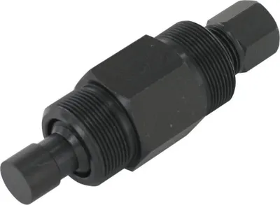 A black metal bicycle crank puller tool.