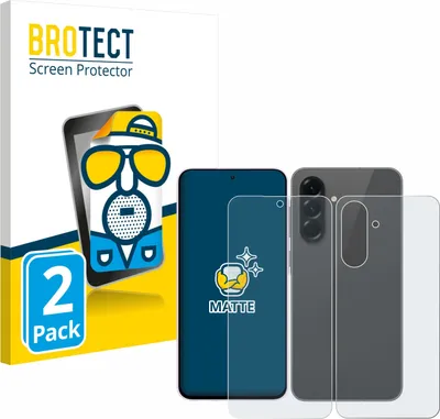 Produktbild von 2x BROTECT Schutzfolie für Samsung Galaxy A56 5G (Display+Rückseite) Displayschutz Displayschutzfolie Folie Matt Entspiegelungsfolie