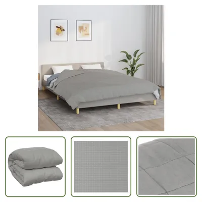 Obrázek produktu pro Zátěžová deka The Living Store šedá 220x230 cm 11 kg látka