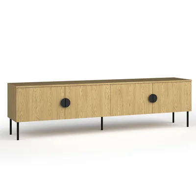 Produktbild von AX LIVING TV Schränke Brunelli 200 cm Eiche Baltic TV Lowboard 4-türig