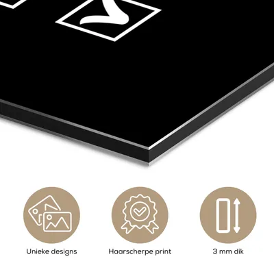 Produktbild von MuchoWow Wanddekoration Metall Metallbild Wandkunst 40x30 cm Weihnachten - Schwarz - Weiß - Zitat - Lustig MuchoWow Aluminium Gemälde - Dekoration Wohnzimmer