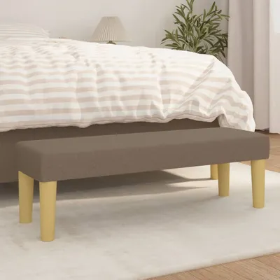 Image de Design New Banc Taupe 100x30x30 cm Tissu - Canapés Meubles2025 CHY8607426 1parcel