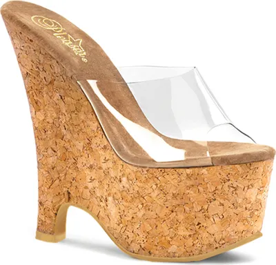Produktbild von BEAU-601 Damen Slipper von Pleaser, Transparent Beige , EU 36, US 6