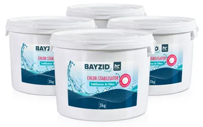 Produktbild von 4x3 kg BAYZID® Chlor Stabilisator Granulat (Cyanursäure)