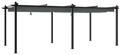 Immagine prodotto di Gazebo da giardino con tetto retrattile - 3 x 6 metri - struttura in alluminio