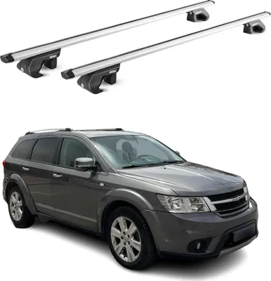 Image de Barres de toit transversales ABE pour Fiat Freemont 2011-2016 5 P Alu Gris 2x
