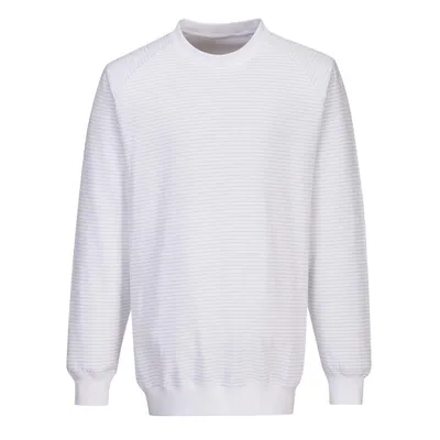Produktbild von Portwest AS24 Antistatisches ESD-Sweatshirt White Gr. M