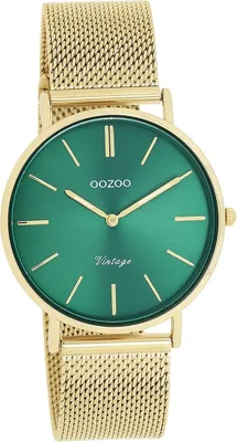 Image de Oozoo métal mesh dames montre analogique à quartz bracelet or Vintage Series D2UOC20295
