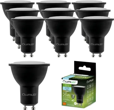 Produktbild von LUMILED GU10 LED Lampe 3W 270 Lm Leuchtmittel 6500K kaltweiß Strahler Spot, ersetzt 25W Halogenlampen 120° Reflektorlampen Reflektor 10 Stück Lampen