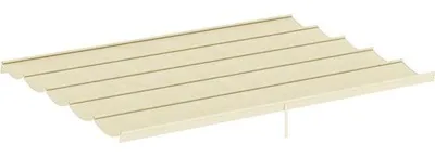 Zdjęcie produktu dla Pergola, wymiary 4x3 m, kolor kremowy, wymiary całkowite 350x260 cm