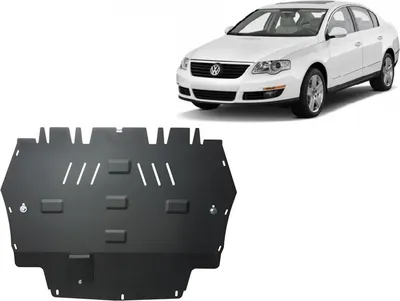 Obrázok produktu pre Oceľový ochranný kryt podvozku pre motor VW Passat B6, B7