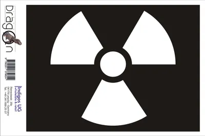 Produktbild von Aufkleber / Autoaufkleber - JDM / Die cut / Auto / OEM - Radioaktiv - 120x110 mm silber - Heckscheibe / Heckscheibenaufkleber