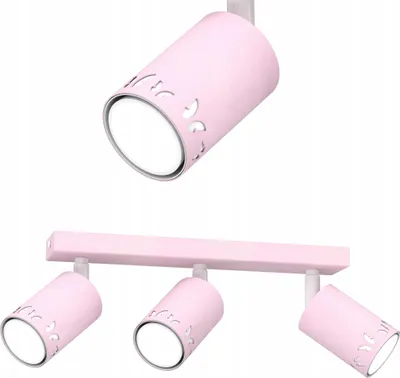 Image de Plafonnier Pour Enfants Plafon Spot Pour Filles Led Gu10 Papillons Roses