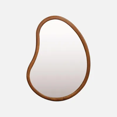 Immagine prodotto di Specchio organico in legno di abete, 65cm, Marrone