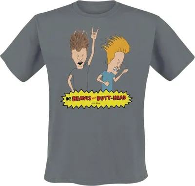 Produktbild von Beavis And Butt-Head T-Shirt Herren Headbanging dunkelgrau L