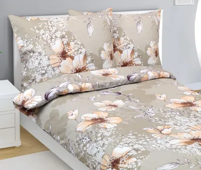Obrázek produktu pro Povlečení flanelové - Béžová,lososová - 140x200, 70x90