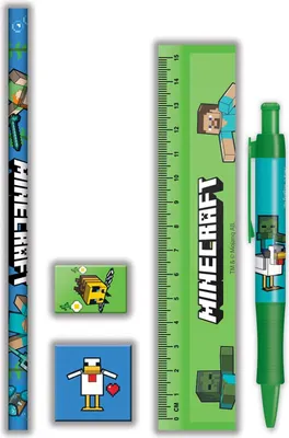 Produktbild von Pyramid Minecraft 5 Pieces Schreinset Grün  Grün One Size