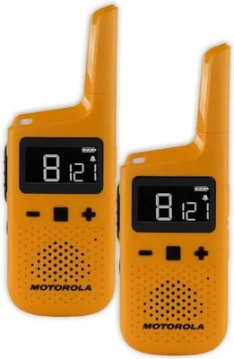 Image de Talkie-walkie MOTOROLA TALKABOUT T72, Duo, Portée 8 km, PMR446, 16 Canaux, 121 Codes, Jaune