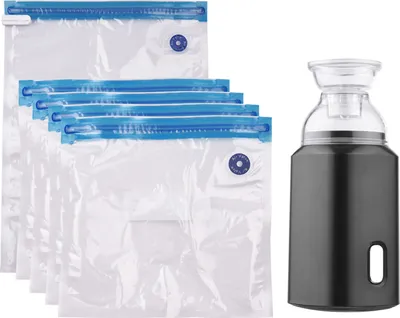 Image de Tire-lait électrique avec sachets de conservation sous vide – 5 sachets, recharge USB, portable pour les voyages et à la maison, peu encombrant, noir