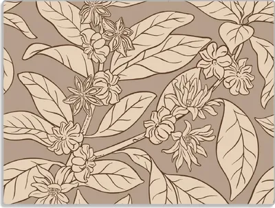 Produktbild von Wallario Glasunterlage, Schneidebrett aus Glas, Größe 30 x 40 cm, Motiv Florales Muster
