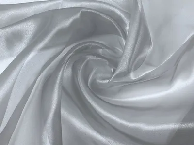 Produktbild von Crystal Organza Stoff Meterware 150 cm Breite, Silber