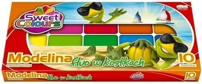 Produktbild von Modelina w kostkach fluo 10 kolorów