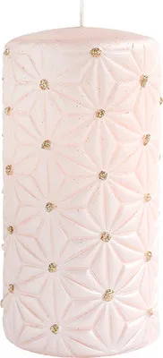 Immagine prodotto di Candela di Natale RAVENNA cilindro Ø7 x 14 cm rosa