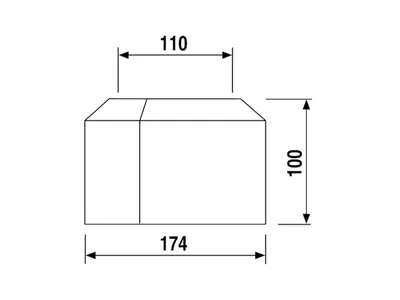 Produktbild von SANIT 58.302.01..0000 WC-Abdeckrosette zweiteilig DN100