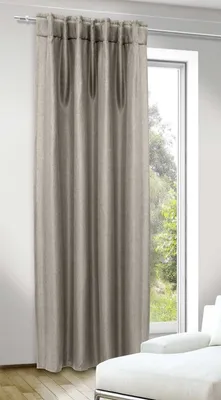 Produktbild von Schlaufenschal - Taupe - 135 x 245 cm - verdeckte Schlaufen