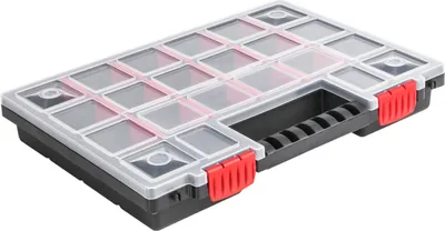 Obrázok produktu pre Box na sortiment Plastový box na sortiment NORS14 Červený triediaci box