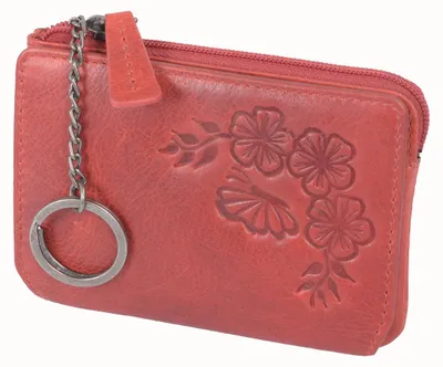 Produktbild von Schlüsseltasche rot – kompakt mit 2 Ringen von AVANCO