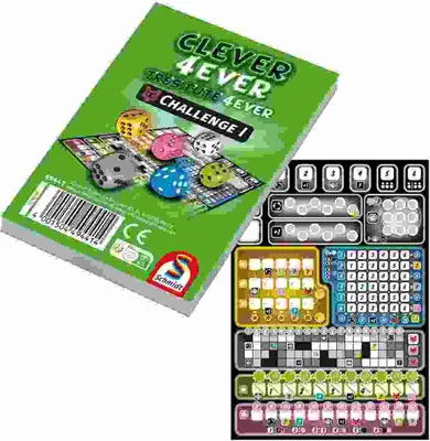 Immagine prodotto di Clever 4ever, blocco sfida, 12 pezzi: Giochi per la famiglia piccoli e fini
