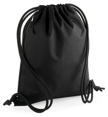 Produktbild von Bagbase - Turnbeutel, recyceltes Material FK1151 (Einheitsgröße) (Schwarz)