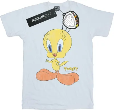 Obrázek produktu pro Looney Tunes - Dámské tričko "Tweety Pie Distressed" BI32369 (XXL) (Bílá)