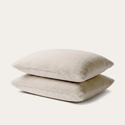 Produktbild von HappyBed Kissenbezug | Teddy Taupe | 2er Set
