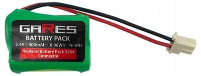 Obrázek produktu pro Gares Náhradní baterie pro VTECH LS1350B | 2,4V 400mAh  | Vysoce výkonná baterie pro robotický vysavač | Kompatibilní s VTECH LS1350B | Prémiová kvalita