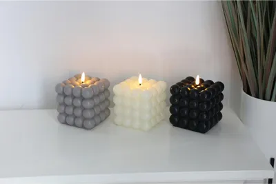 Produktbild von 12x BURI LED Bubble Kerze Elektrische Teelichter Flackernd Tischdekoration Timer