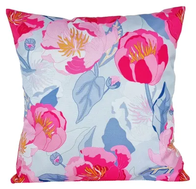 Produktbild von JACK 45x45cm Motiv Outdoor Lounge Kissen Dekokissen inkl. XXL-Füllung Wasserabweisend Sitzkissen Garten Stuhl Lotus Effekt, Farbe:Wasserblumen