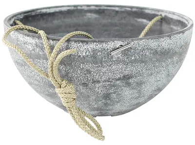 Produktbild von Ter Steege Pflanzentopf - hangend - betongrau - Kunststoff - 25 x 12 cm