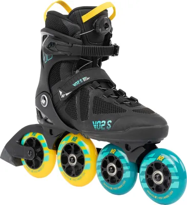 Produktbild von K2 Skates VO2 S 100 X BOA Inline Skates Unisex  schwarz - blau - gelb  Größe EU: 44.5