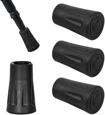 Zdjęcie produktu dla Gumowe nakładki na kijki do nordic walking, 12 mm, antypoślizgowe
