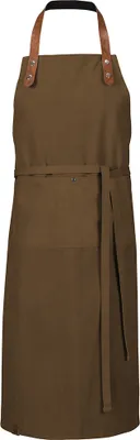 Produktbild von Twill Latz-Schürze, prewashed, B 75 x L 100 cm, mittelbraun : mittelbraun : 65% Polyester 35% Baumwolle 330 g/m²
