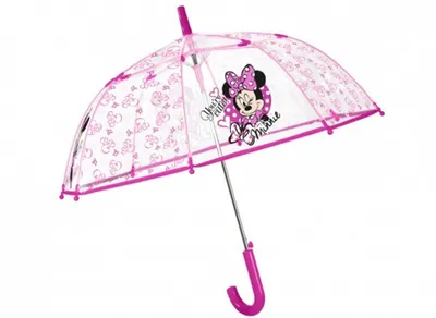 Obrázek produktu pro Deštník Perletti s kopulí MINNIE MOUSE transparentní