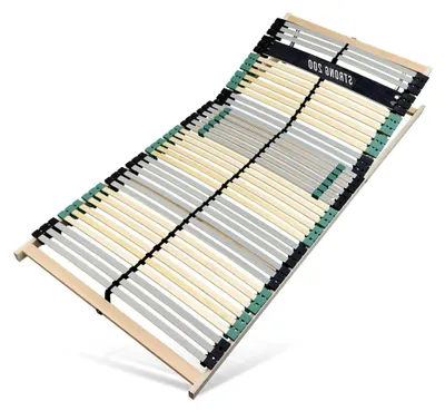 Produktbild von Extra stabiler Premium Lattenrost 140x200, bis 200 kg belastbar, verstellbares Kopfteil, 42 Latten, 7 Zonen, aus Buche und verstärkter Birke, hergestellt in Deutschland