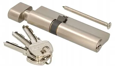 Produktbild von Türzylinder 40/40 mm mit Messing-Knauf
